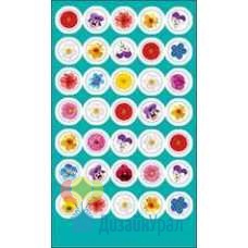 Наклейка Наклейка - Цветы-оценки 91х155 20 экз. 0200717