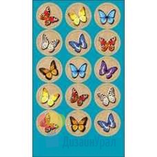 Наклейка Наклейка - Бабочки-оценки 91х155 20 экз. 0200707