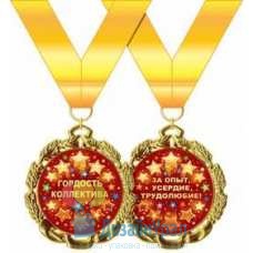 Медаль металлическая Гордость коллектива d=70 мм 1 58.53.263