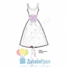 A Фигура Свадебное платье белое 91см X 61см 026635159050 США