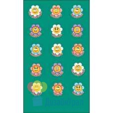 Наклейка Наклейки- Цветы-оценки 91х155 20 экз. 0200128