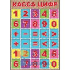 Открытка Гигант, одинарный Касса цифр 206х292 10 экз. 3001125